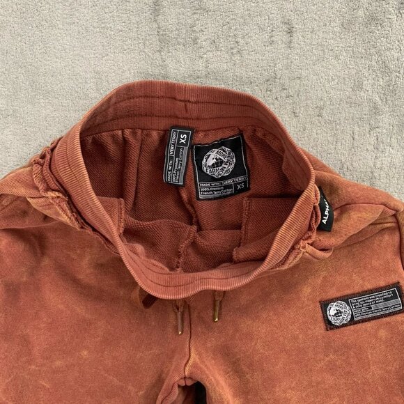 Alphalete Sweatpants Mens XS Very Terry Jogger Fleece Workout Gym Bloodstone Run - Picture 9 of 13